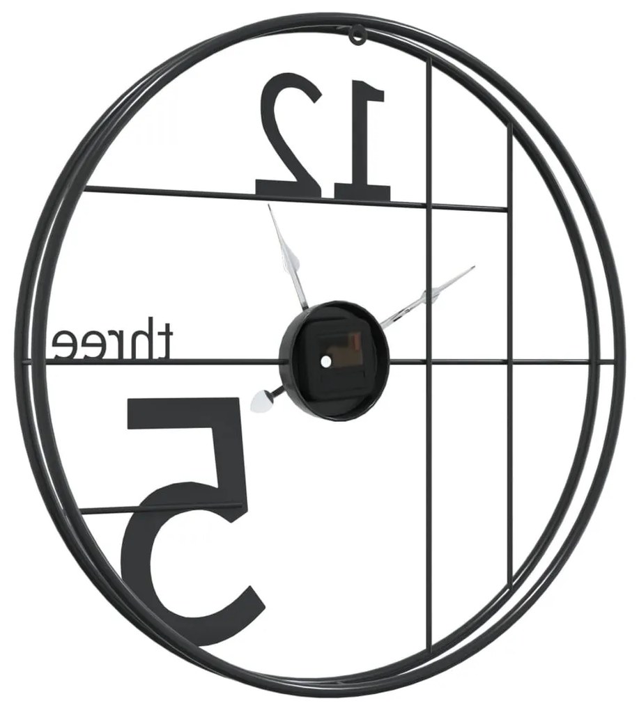 fekete vas falióra Ø50 cm