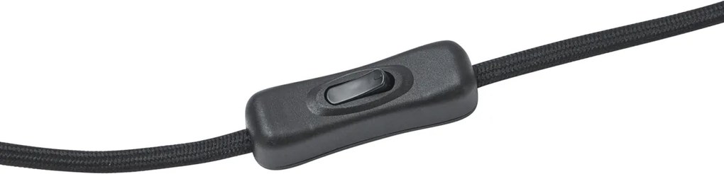 Retro asztali lámpa narancssárga üveggel - Mabel