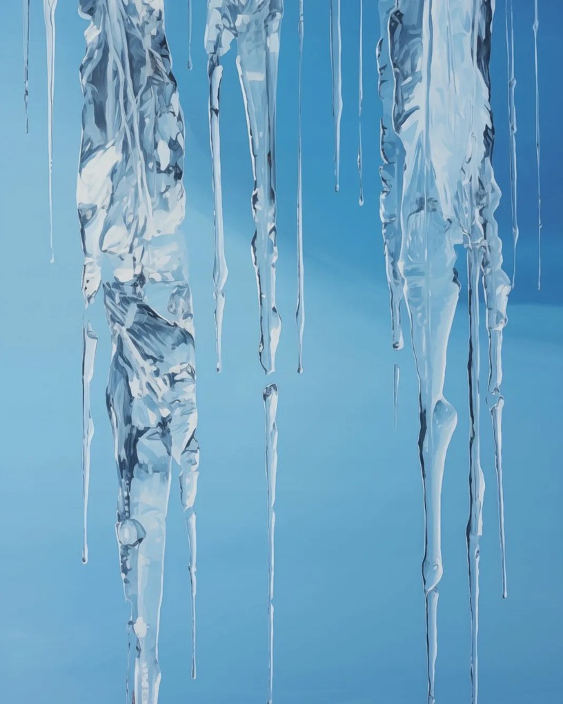 Poszter 40x50cm Kristály jégcsapok