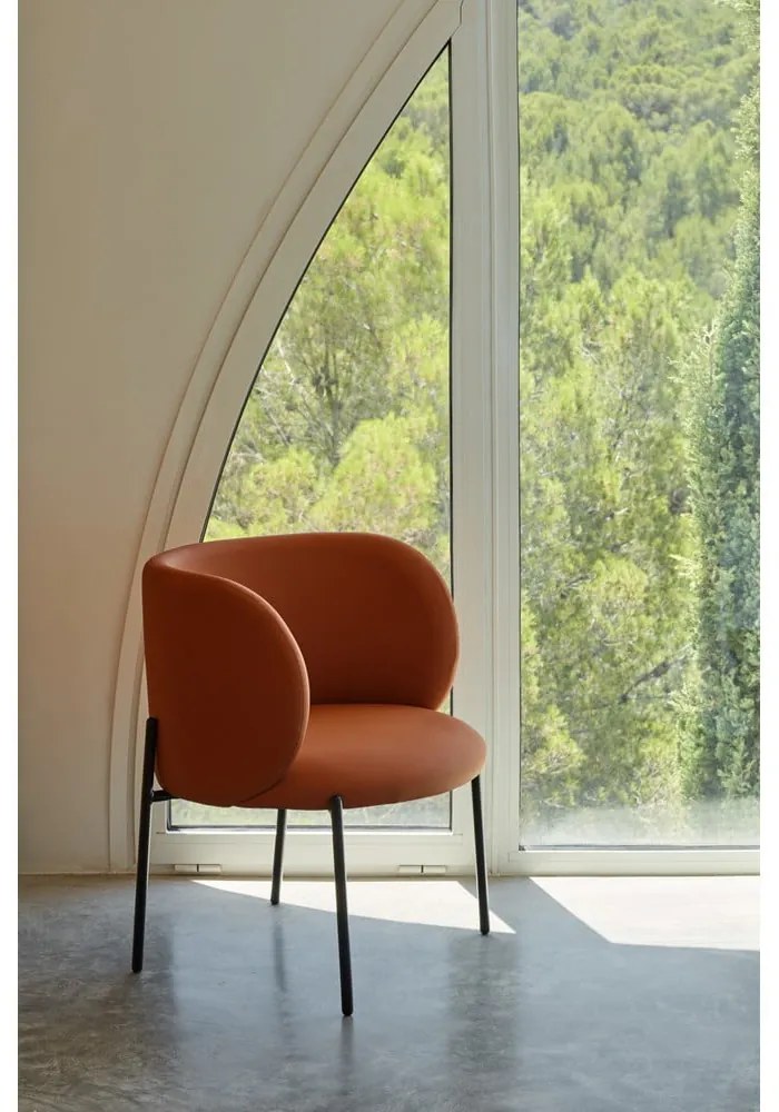 Narancssárga műbőr fotel Mogi - Teulat