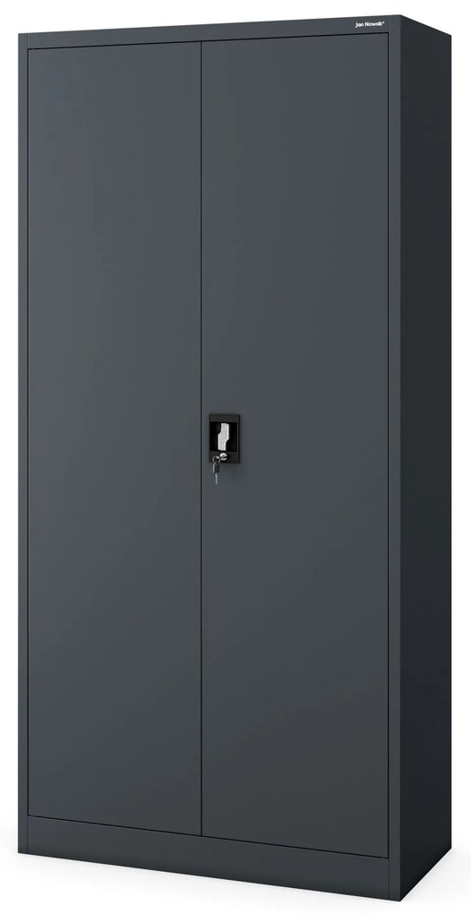 Fém iratszekrény JAN, 900 x 1850 x 400 mm, antracit