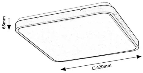 Rabalux 71423 - LED Fürdőszobai mennyezeti lámpa ALENZO LED/36W/230V IP44 fehér