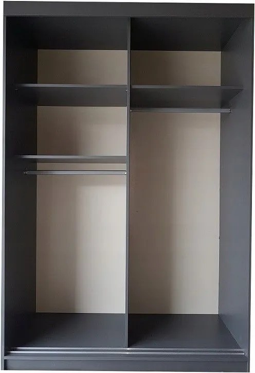 Bill 1 138 Tolóajtós Szekrény 138cm, Grafit