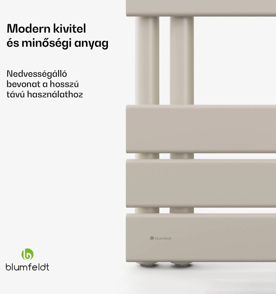 Blumfeldt Fairmont radiátor, 60 x 160 cm, falra szerelhető, modern kivitel, meleg víz