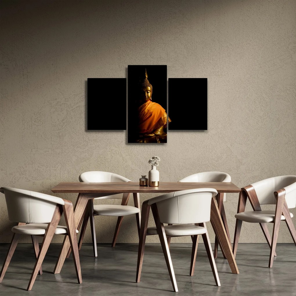 Kép - Arany Buddha szobor (90x60 cm)
