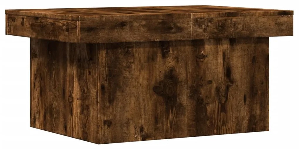 Füstös tölgy színű szerelt fa dohányzóasztal 100x55x40 cm