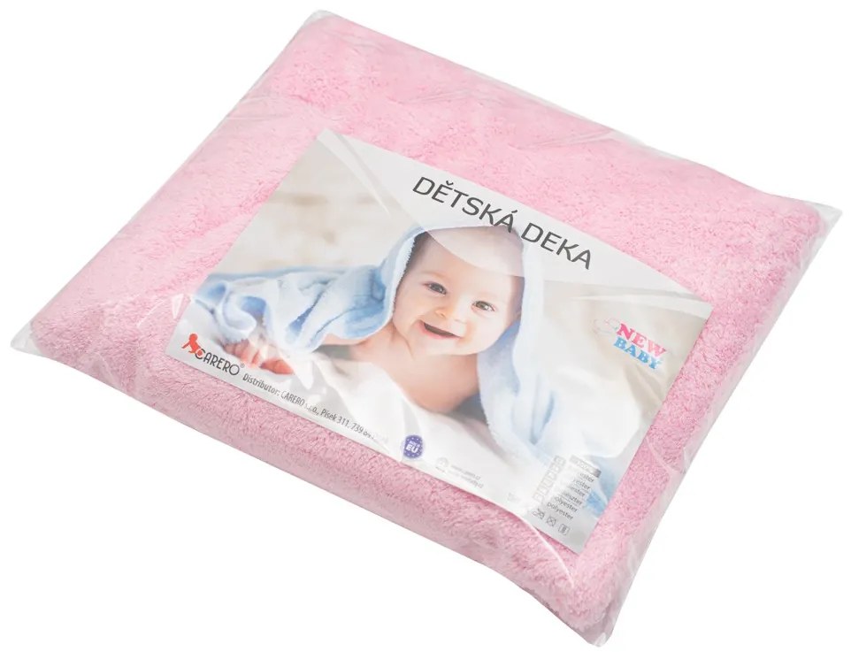 Baba takaró New Baby 90x80 rózsaszín