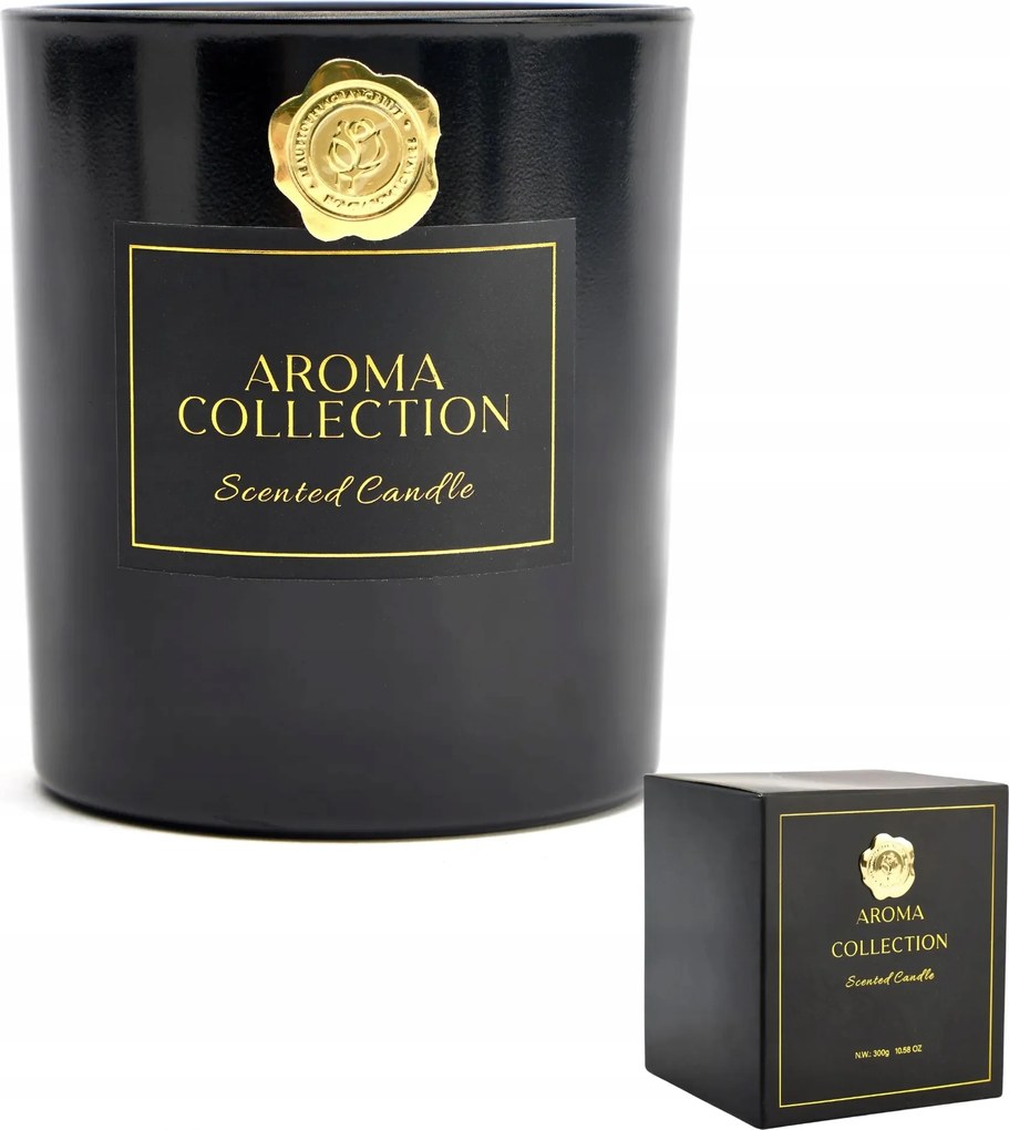 Illatgyertya Dekoratív Fekete Aroma Collection