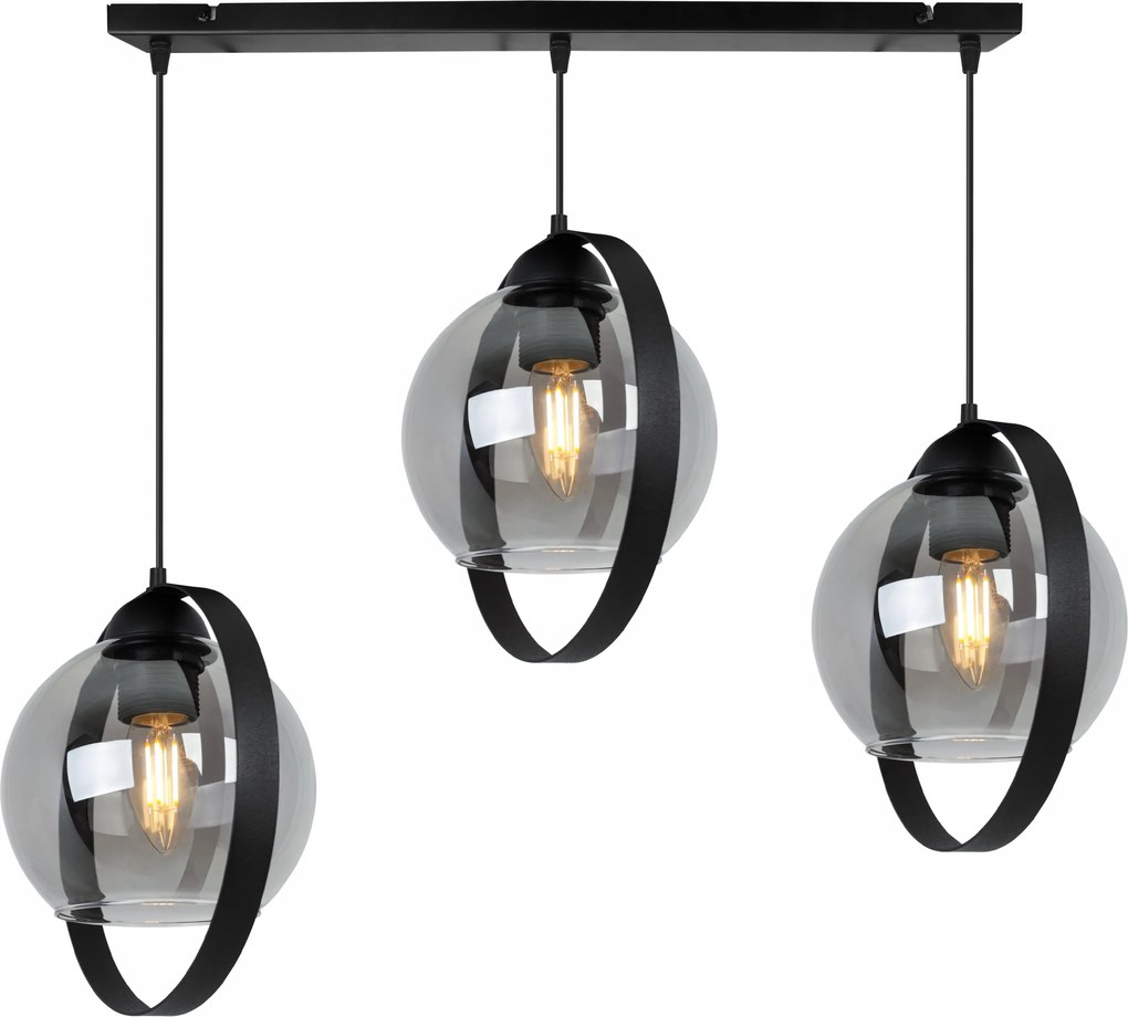 Mennyezeti Lámpa Lógó Csillár Hármas Üveg Lámpabúra Gyűrűk