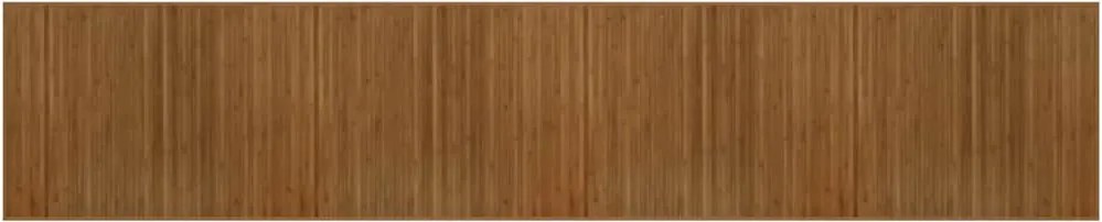 vidaXL négyszögletű barna bambusz szőnyeg 80 x 400 cm