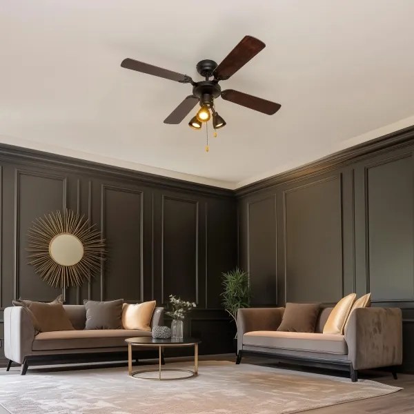 ZEVENTI - Mennyezeti ventilátor ZURRIOLA 3xGU10/50W/230V