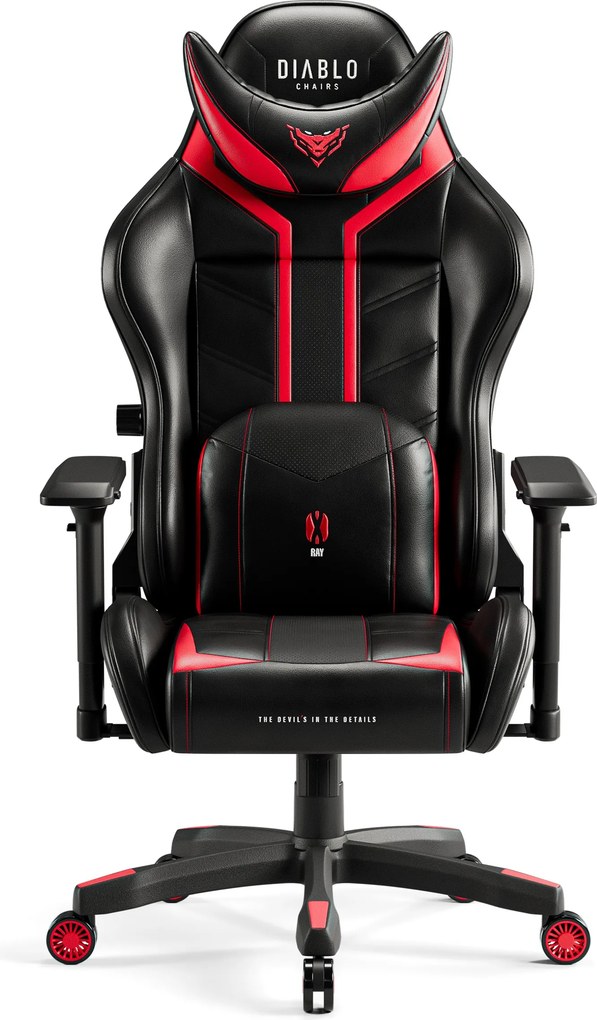 Gamer szék műbőr King Size, fekete-piros: Diablo X-Ray 2.0