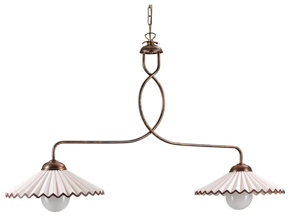 ONLI - Csillár láncon ROSINA 2xE27/22W/230V bronz