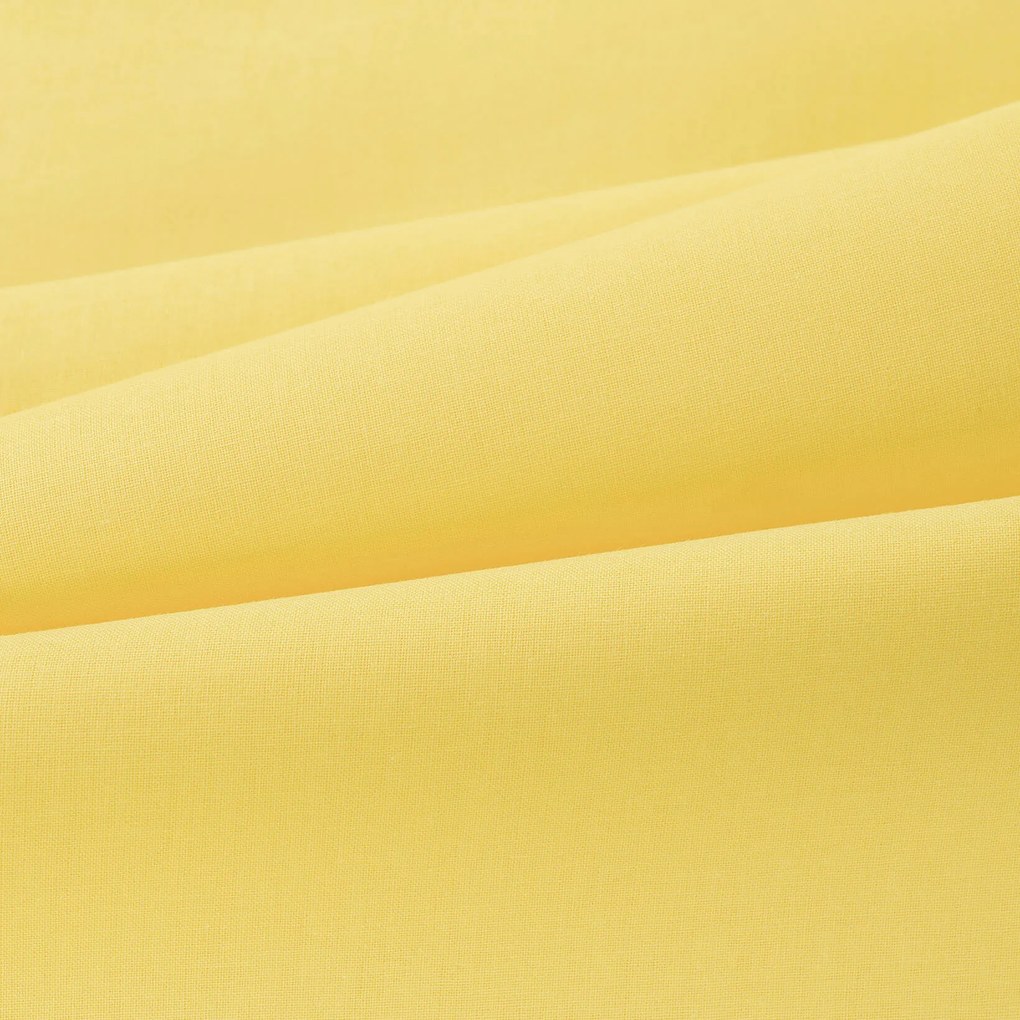 Goldea pamut ágyneműhuzat duo - mező, zöld melanzs alapon, sárga hátoldal 140 x 200 és 70 x 90 cm