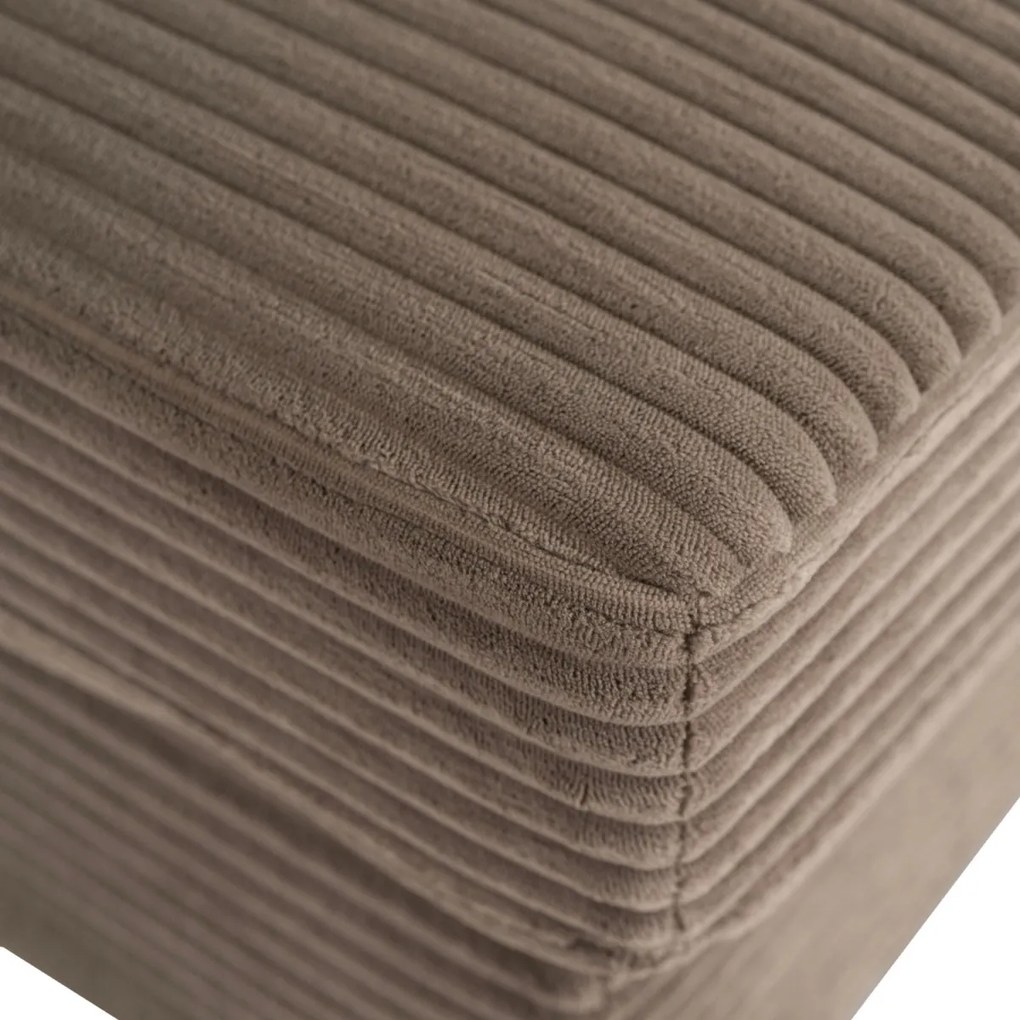 Pihenőfotel bézs színben, kordbársony kárpittal NEO