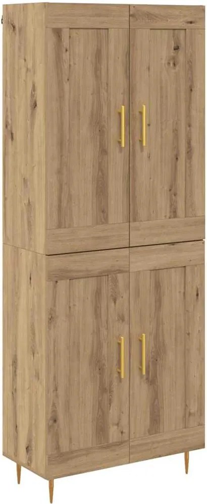 vidaXL Magasfiú Artisan tölgy 69,5 x 34 x 180 cm Faanyag