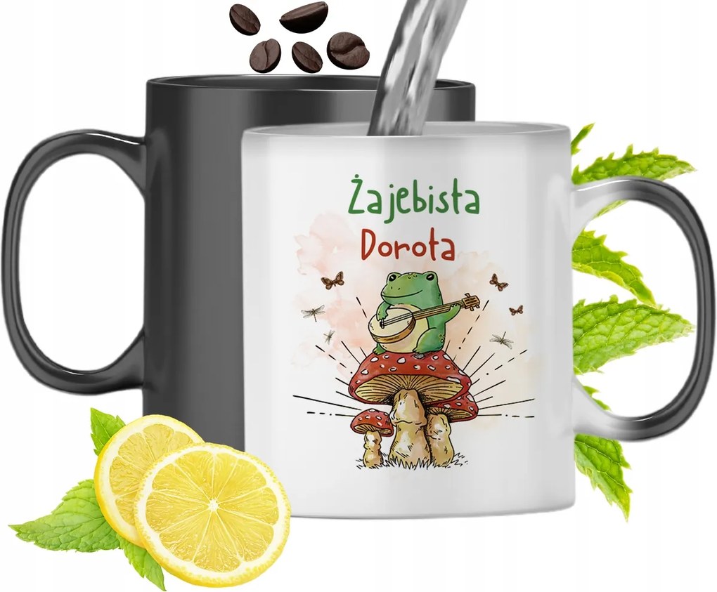 Mágikus Bögre Dorottya Fekete Színváltós, fényképes nyomattal