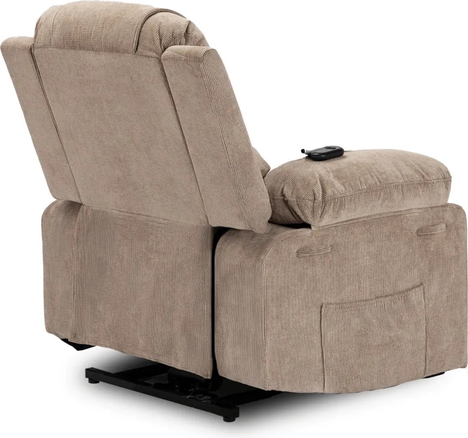 FENIX elektromos masszázsfotel felállás segítő funkcióval bézs