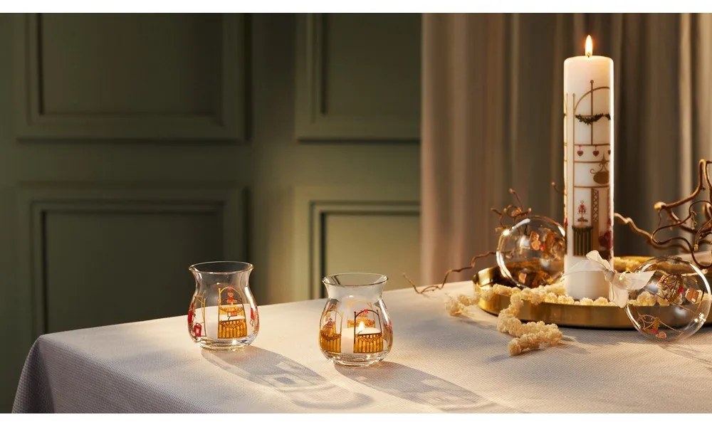 Üveg kézzel fújt karácsonyfadísz ø 8 cm Annual Christmas Bauble – Holmegaard