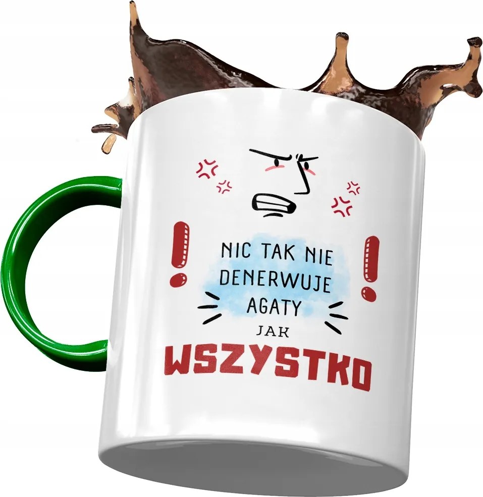 Zöld Bögre Ágota Ági Ajándék Nyomtatott Fotóval