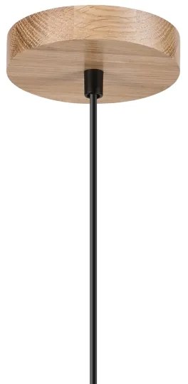 Brilagi - Csillár zsinóron WOODY BASKET 1xE27/60W/230V tölgy