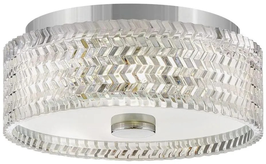 Hinkley HK-ELLE-F-S-CM - Mennyezeti lámpa 2xE27/60W/230V átm. 30,5 cm króm