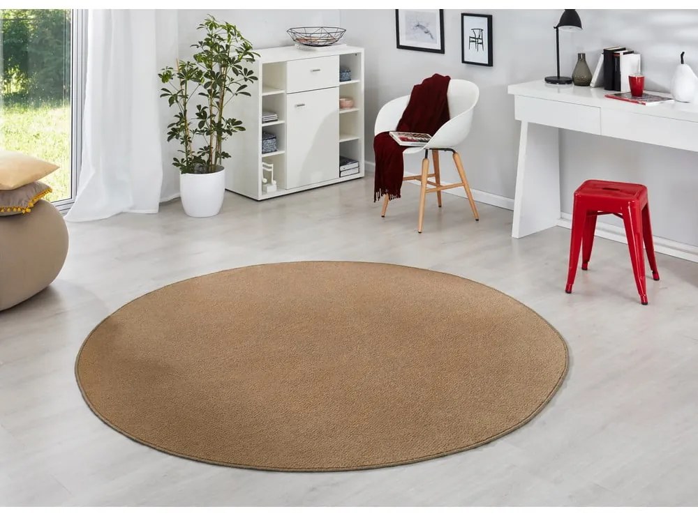 Barna kerek szőnyeg ø 133 cm Fancy – Hanse Home
