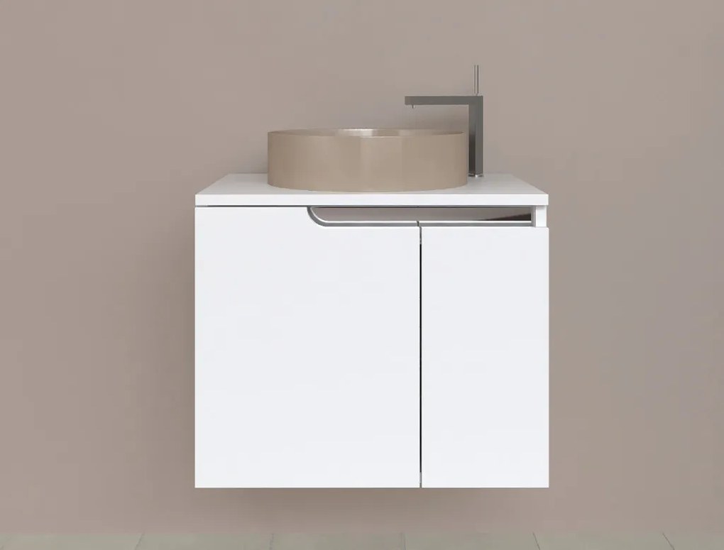 Piramida EURIDIKA fali fürdőszobabútor - mosdópult mosdó nélkül -2 ajtós - 65 x 48 x 53 cm