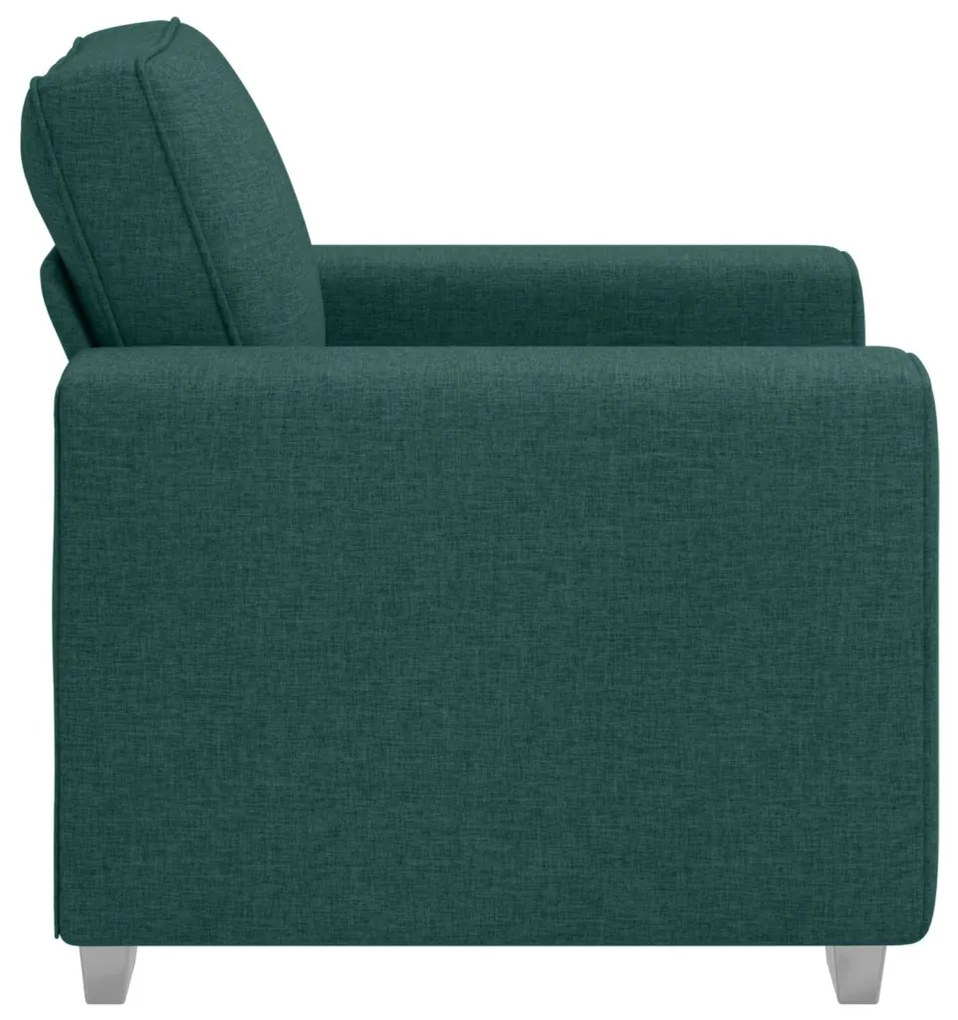 Fotel Sötétzöld 59 cm Textil