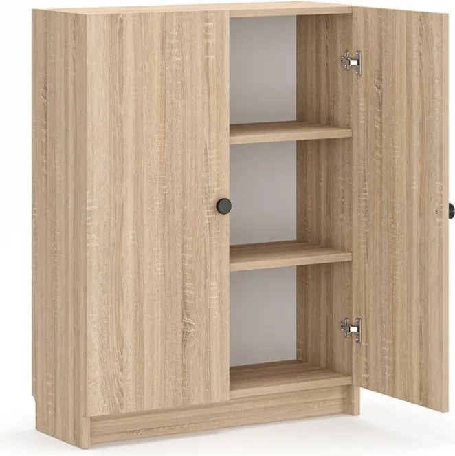 Könyvespolc, sonoma tölgy, 80 cm – Bili3