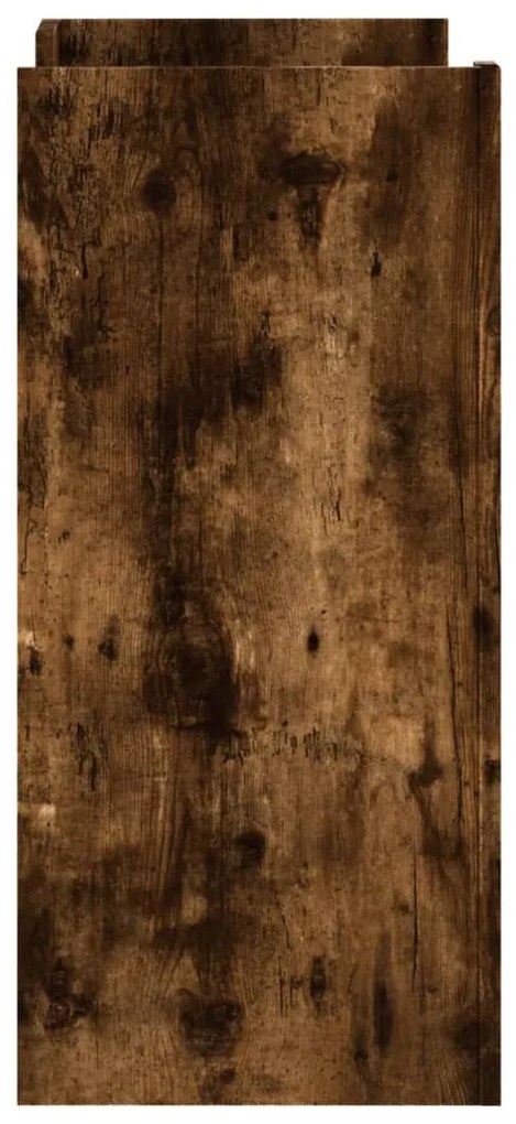füstös tölgy színű szerelt fa tálalószekrény 73,5 x 35 x 75 cm