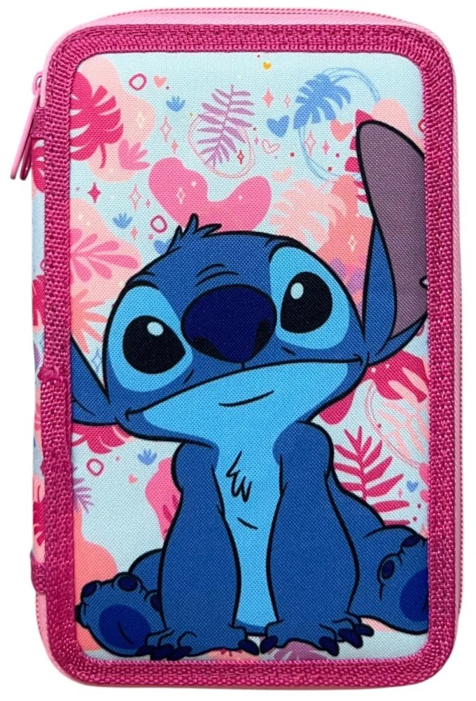 Disney Lilo és Stitch, A csillagkutya Pink Wave tolltartó töltött 3 emeletes