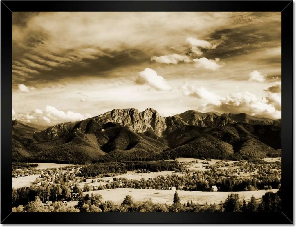 Poszterek keretben 40x30 Tátra Lengyel hegyek Kilátás