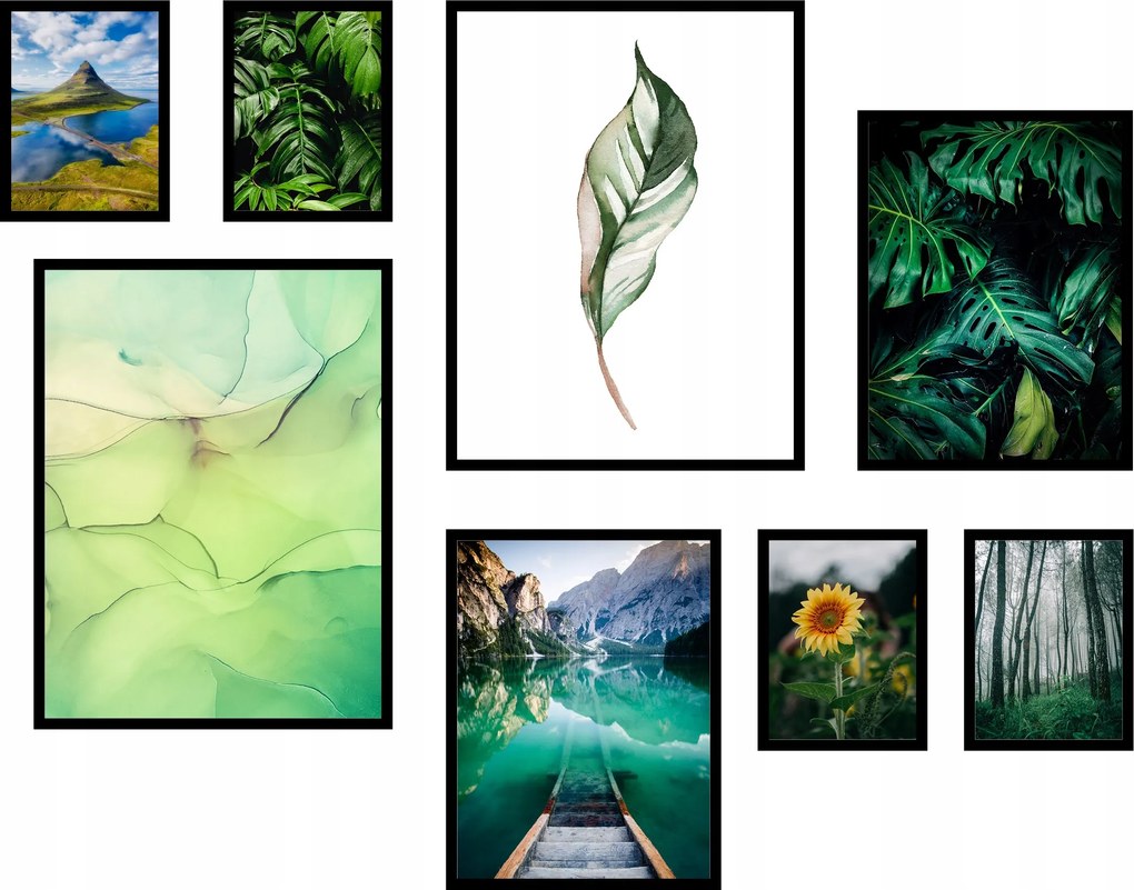 8db-os poszter szett lakásba