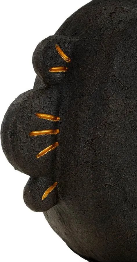 Barna asztali lámpa textil búrával (magasság 39,5 cm) Tribal – Mauro Ferretti