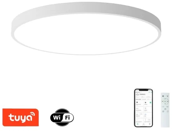 BRILAGI - dimmelhető POOL SMART LED/180W/230V átmérő 120 cm Wi‑Fi Tuya, fehér, távirányítóval
