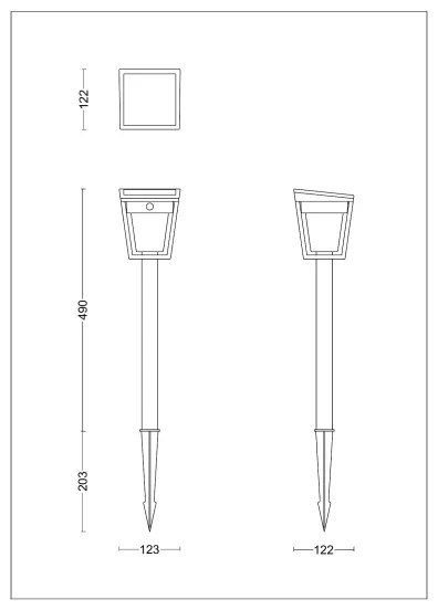 Philips - LED Napelemes lámpa érzékelővel NISSA LED/1,8W/3,7V 3000K IP44