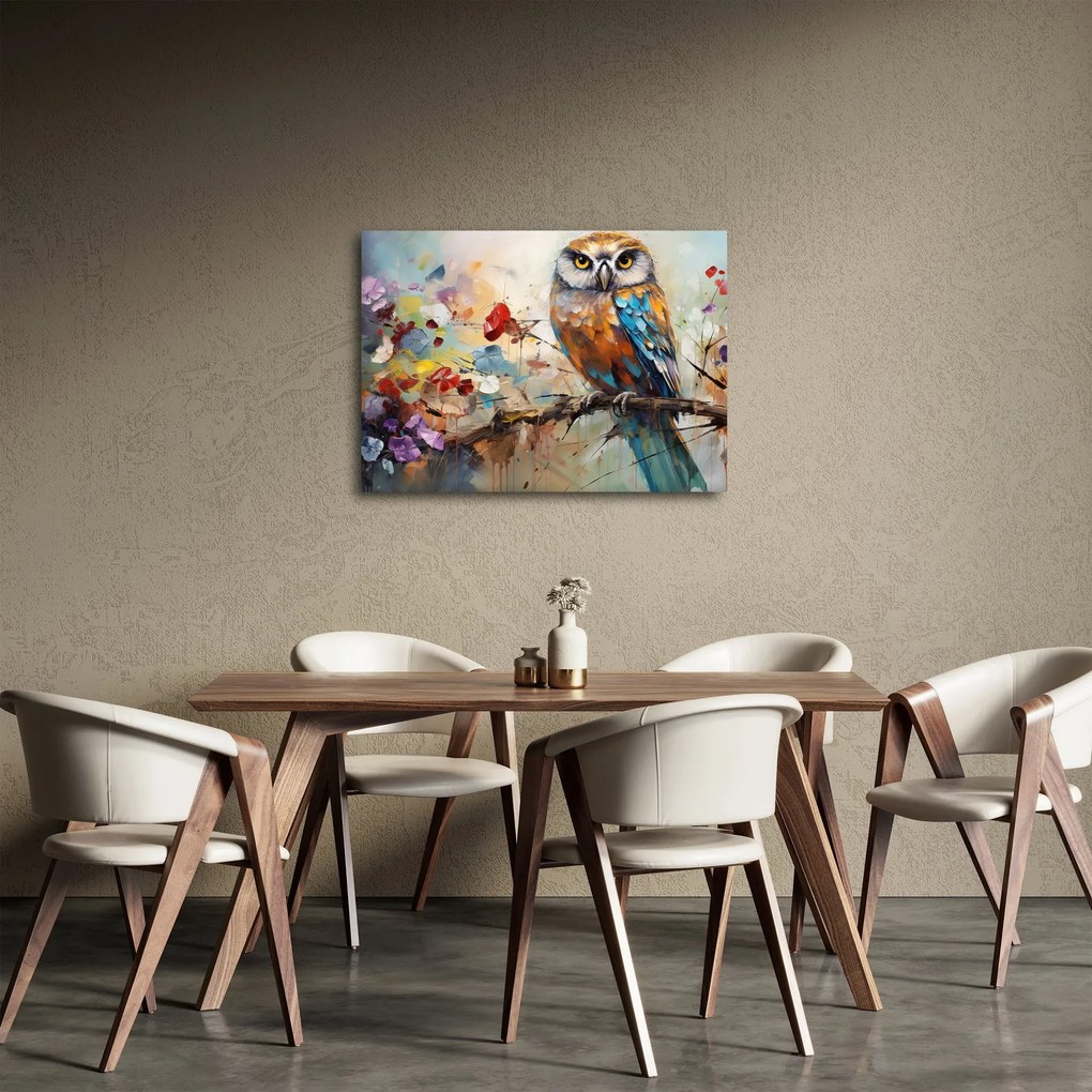 Kép - Festett bagoly (70x50 cm)