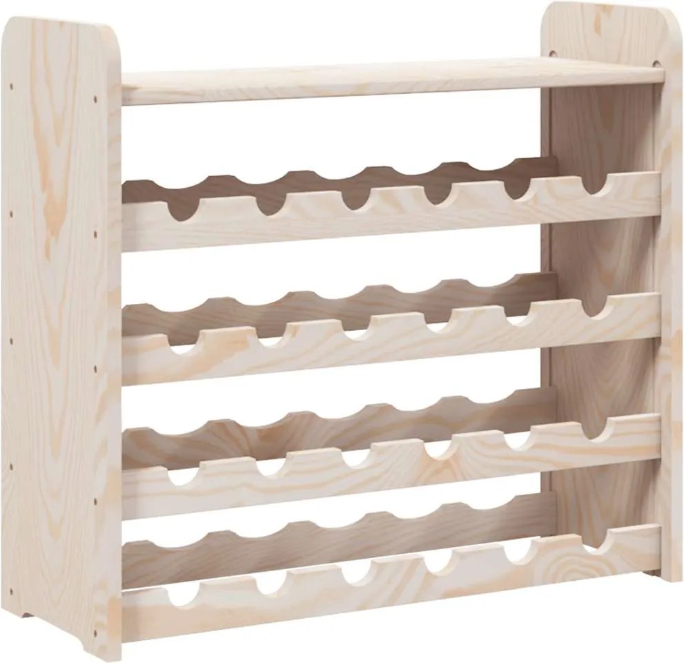 vidaXL tömör fenyőfa bortartó állvány tetővel 67,5 x 25 x 60 cm