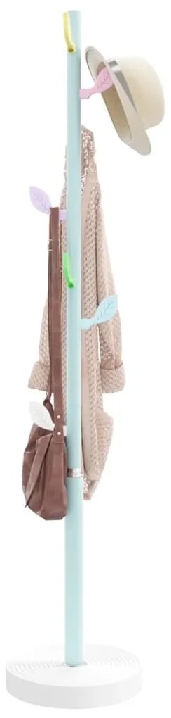 kék porszórt vas ruhafogas 172 cm