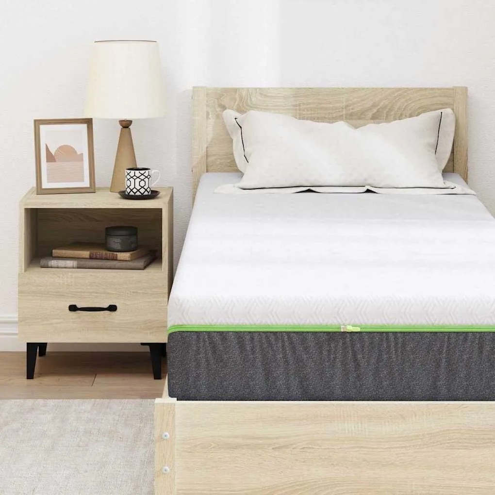 Matrac Fehér és Szürke 70 x 200 cm Zsebmátrac