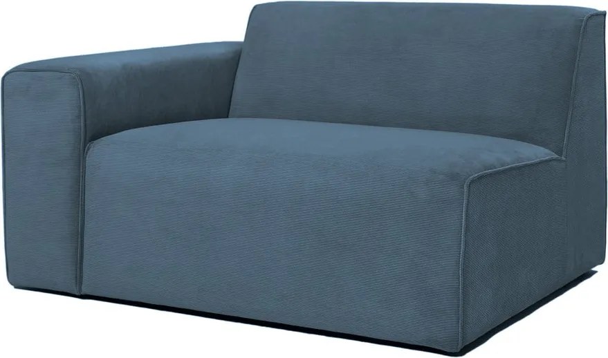 Kék kordbársony kanapé modul (bal oldali) Sting – Scandic