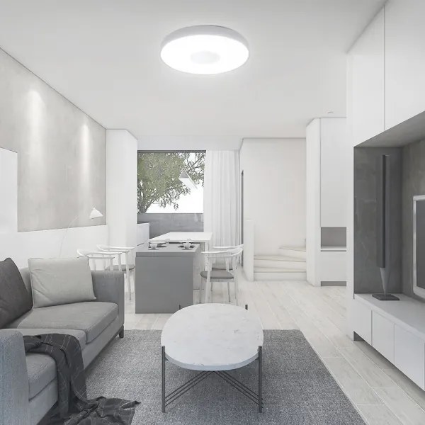 LED Dimmelhető mennyezeti lámpa LED/40W/230V 3000-6500K 39 cm fehér + távirányító