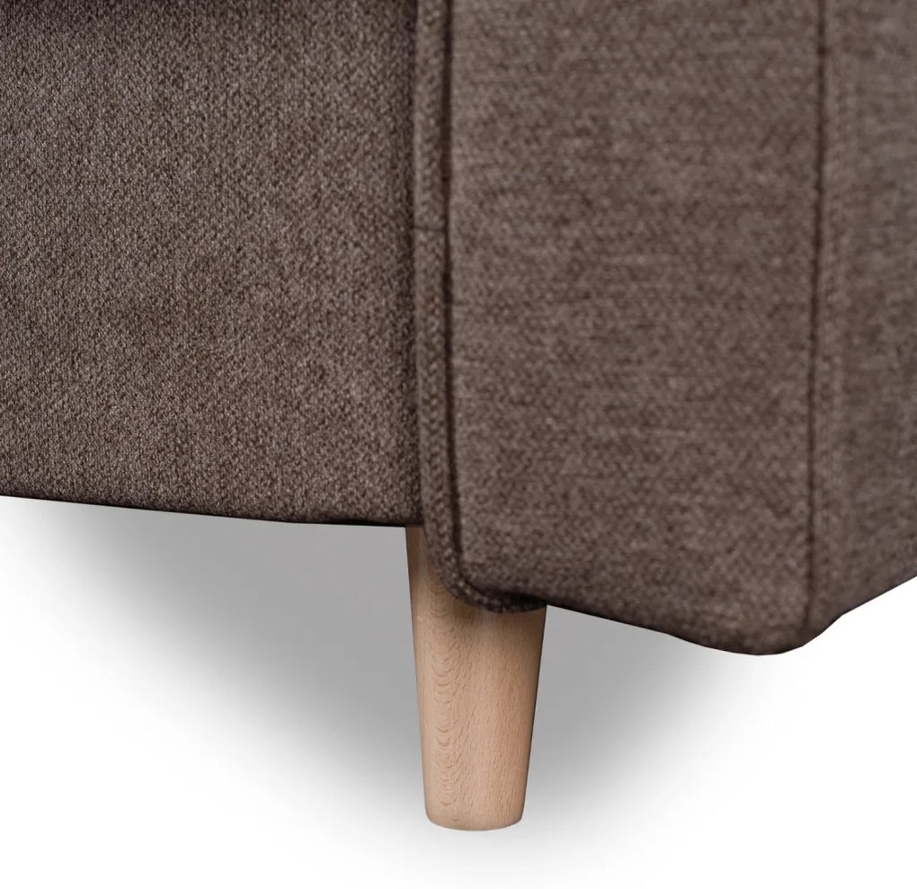 Zestaw 2x Sofa Rozkładana MALTA Brązowa