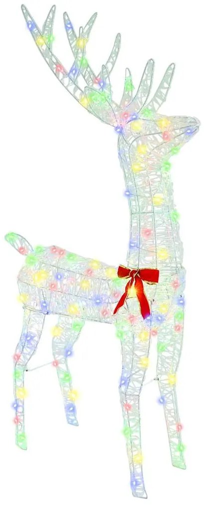 Rénszarvas húzta szán színes 70 x 26 x 128,5 cm Akril