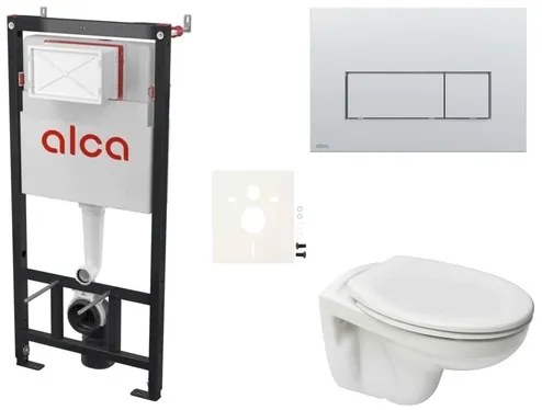 Fali WC szett Alca előtétfalas szereléshez + Ceramia S-Line Pro WC SIKOASP9