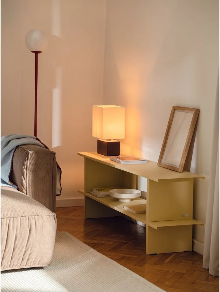 Sárga fém polcos állvány 160x57x37 cm Hes – noo.ma