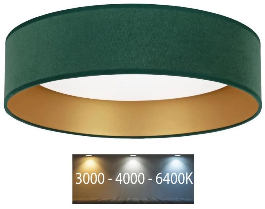 Brilagi VELVET LED 24W 230V mennyezeti lámpa 3000/4000/6400K zöld/arany BG0273