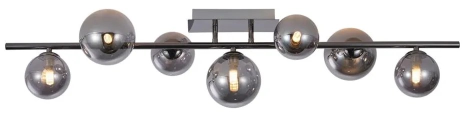 Wofi 7014-705W - LED Felületre szerelhető csillár VILLA 7xG9/3W/230V fekete