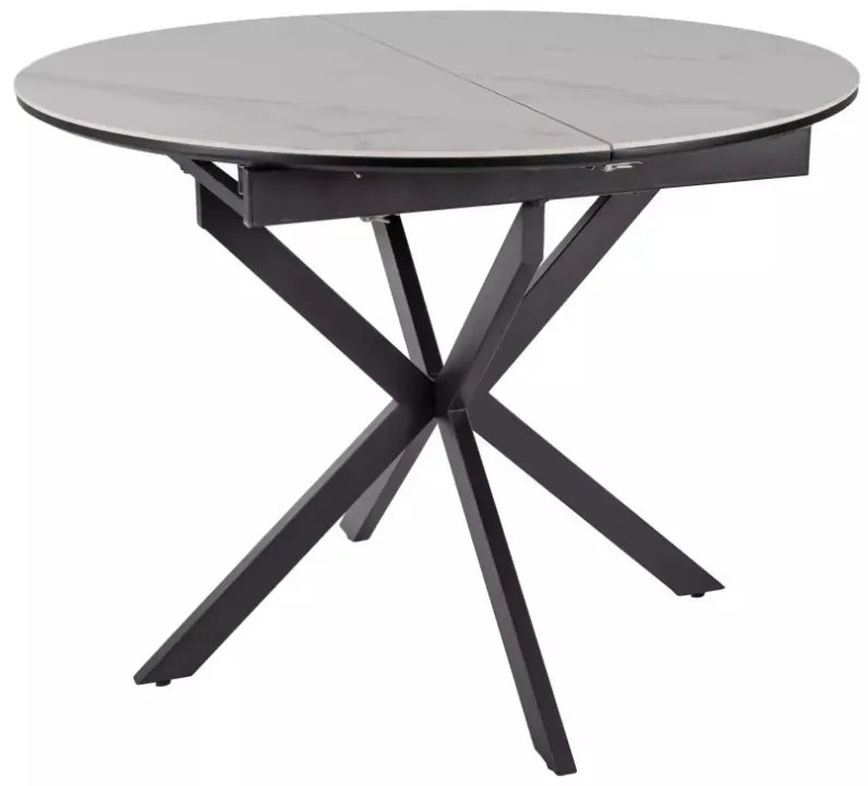 Gaston bővíthető kerámia étkezőasztal fehér 100-135cm